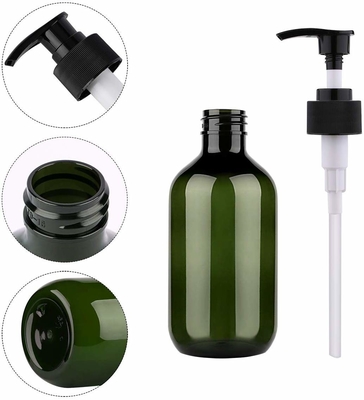 pompe en plastique d'Amber Plastic Shampoo Bottles With de bouteille de la lotion 500ml