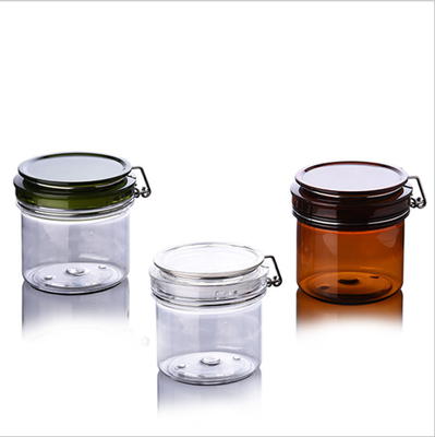 Les huiles de lotions dégagent les pots crèmes vides de maquillage de Brown avec les couvercles 20ml