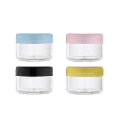 Pots en plastique vides de pot crème cosmétique d'ODM 10ml avec le chapeau de pp