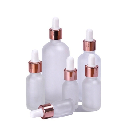 Rose Gold Frosted Eye Dropper met 3ml en bouteille 5ml 10ml 15ml