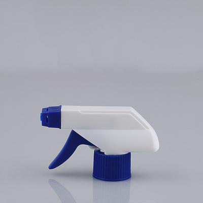Le 28/410 pulvérisateur blanc bleu de l'eau de main a nervuré le bec écumant pour le pulvérisateur de déclencheur