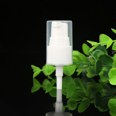 Pompe en plastique de bouteille de la pleine couverture 20mm de lotion de polypropylène clair de pompe