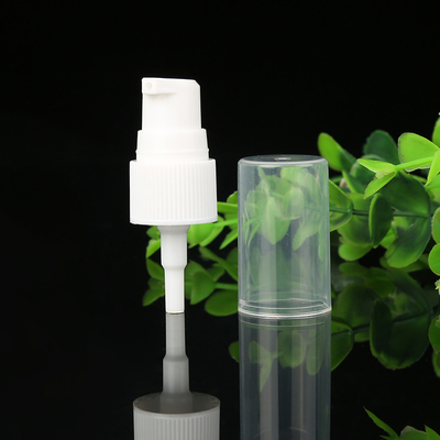 Pompe en plastique de bouteille de la pleine couverture 20mm de lotion de polypropylène clair de pompe