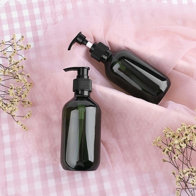 pompe en plastique d'Amber Plastic Shampoo Bottles With de bouteille de la lotion 500ml