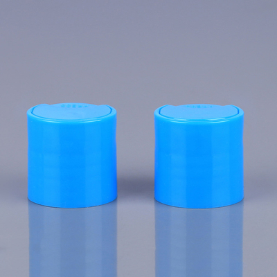 Capsule supérieure de shampooing de polypropylène de chapeau de disque bleu de 24mm