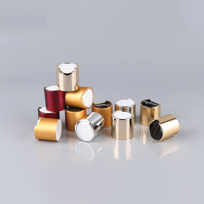 24mm chapeau supérieur de disque en aluminium de 28 millimètres pour la bouteille cosmétique aucune fuite