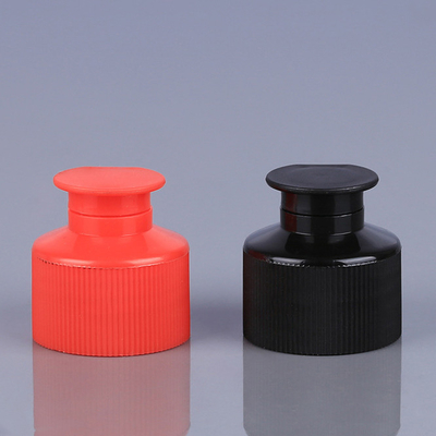 noir rouge 28mm en plastique de 24mm Flip Top Caps For Bottles