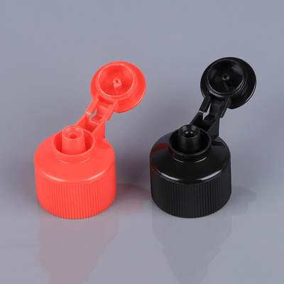 noir rouge 28mm en plastique de 24mm Flip Top Caps For Bottles