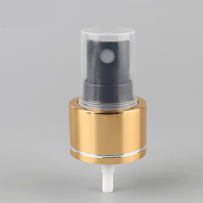 Parfumez le pulvérisateur fin noir 24/410 28/410 de brume d'or en aluminium