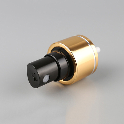 Parfumez le pulvérisateur fin noir 24/410 28/410 de brume d'or en aluminium