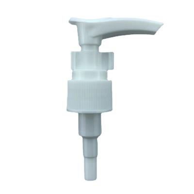 Pompe blanche en plastique normale de distributeur de lotion de 24mm pour des boîtes