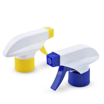 28/410 blanc bleu jaune écumant de déclencheur de tête en plastique de pulvérisateur