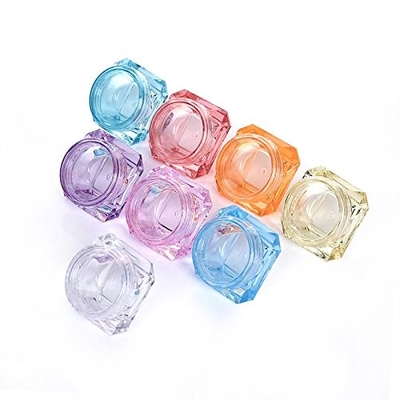 petits pots 5ml crèmes cosmétiques en plastique avec portatif rechargeable de couvercles
