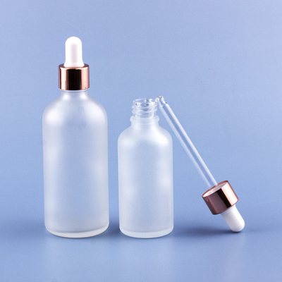 Rose Gold Frosted Eye Dropper met 3ml en bouteille 5ml 10ml 15ml