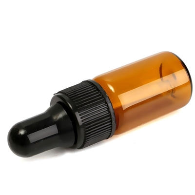 l'huile 5ml essentielle met de petites bouteilles en bouteille en verre de compte-gouttes de Brown