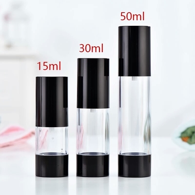 LinDeer pp en plastique noircissent le cosmétique privé d'air de bouteilles de pompe