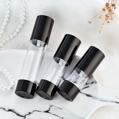 LinDeer pp en plastique noircissent le cosmétique privé d'air de bouteilles de pompe