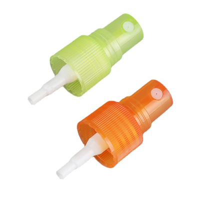 Pompe en plastique orange verte de jet de brume de 24mm pour la bouteille d'ANIMAL FAMILIER