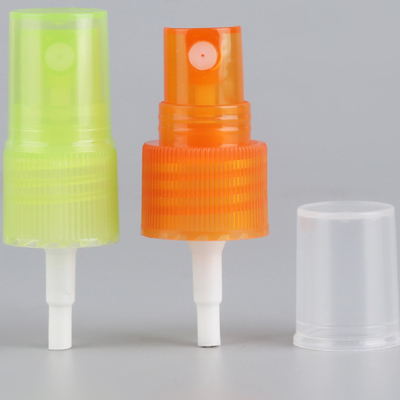Pompe en plastique orange verte de jet de brume de 24mm pour la bouteille d'ANIMAL FAMILIER