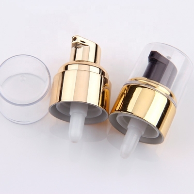 Pompe en aluminium de traitement d'or 20/410 pour la bouteille cosmétique