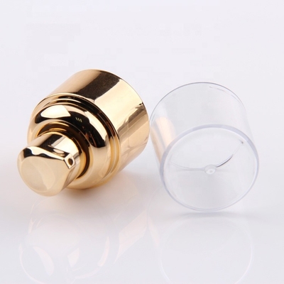 Pompe en aluminium de traitement d'or 20/410 pour la bouteille cosmétique