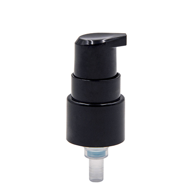 20/410 pompe noire en plastique crème cosmétique de traitement de la pompe pp