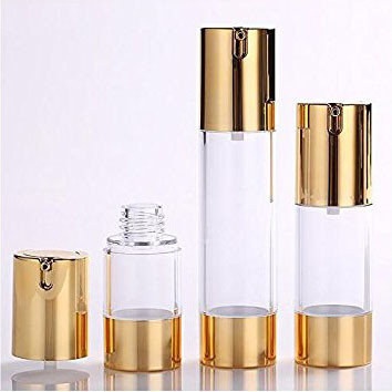 Bouteilles privées d'air en plastique de pompe d'as 50ml 30ml 15ml pour des cosmétiques