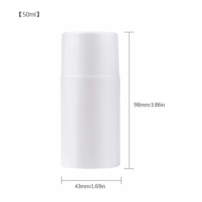 Bouteille privée d'air 50ml de pompe de la lotion pp avec l'impression d'écran