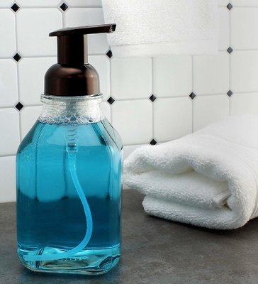 La pompe de lotion de l'ANIMAL FAMILIER 500ml de noir de LinDeer met transparent en bouteille