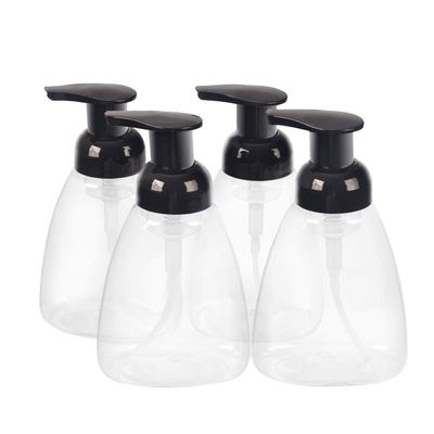 Bouteille de distributeur de savon de la lotion 500ml d'ANIMAL FAMILIER avec l'ODM noir de pompe