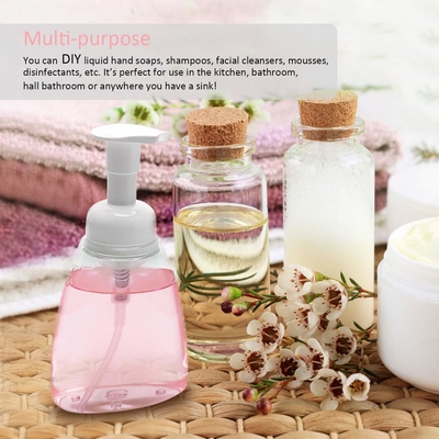 Bouteilles en plastique vides transparentes de la lotion 500ml avec la pompe 28mm