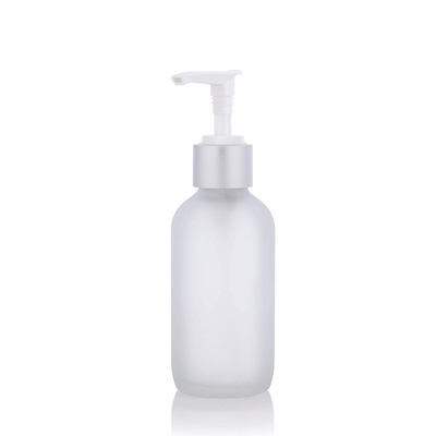 LinDeer 100ml blanc a givré l'ODM en verre de bouteille de lotion de pompe