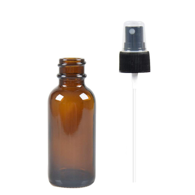 pots cosmétiques de bouteille de jet de 50ml Brown avec la pompe de 24MM pour le liquide