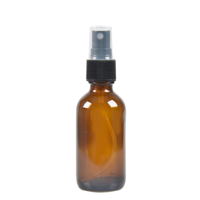 pots cosmétiques de bouteille de jet de 50ml Brown avec la pompe de 24MM pour le liquide